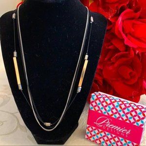 Premier Designs Necklace 3 Strand Necklace NWT
